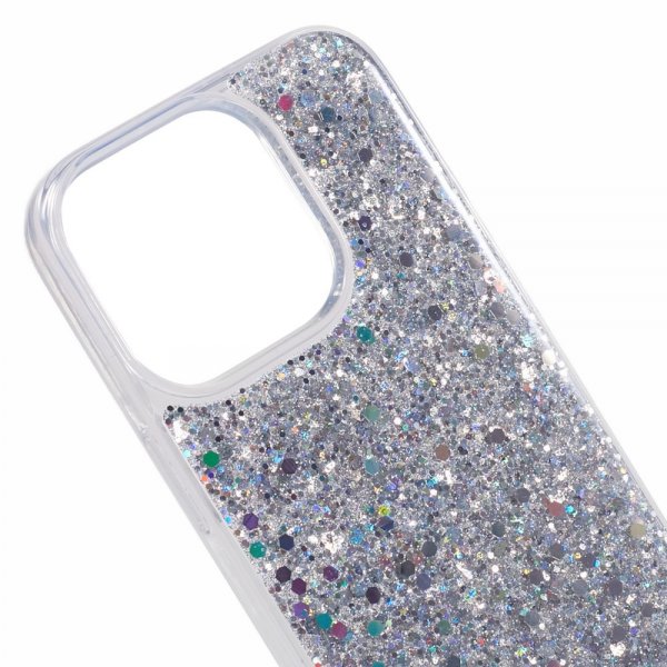 Nordic Covers iPhone 15 Pro Max Skal Sparkle Series Stardust Silver