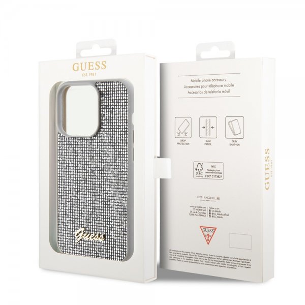 Guess iPhone 15 Pro Max Skal Square Mirror Silver