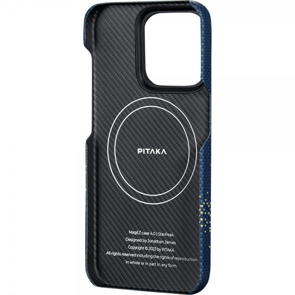 Pitaka iPhone 15 Pro Max Skal StarPeak MagEZ Case 4 Milky Way Galaxy