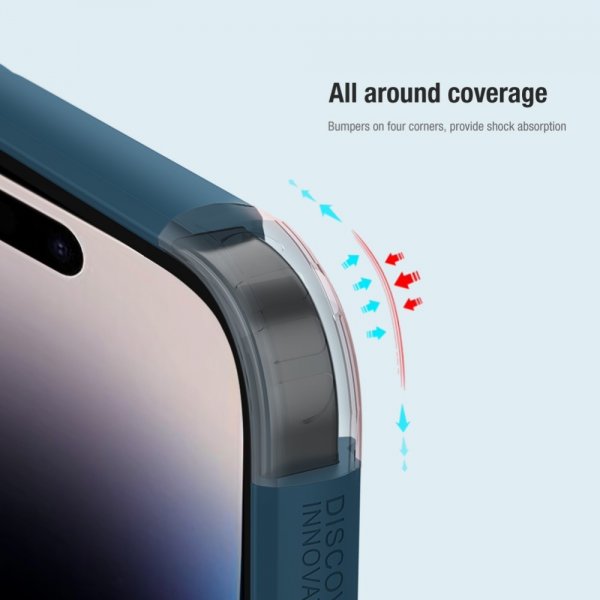 Nillkin iPhone 15 Pro Max Skal Super Frosted Shield Pro Logo Hole Svart