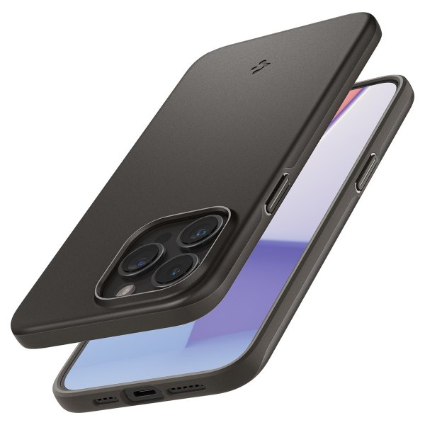 Spigen iPhone 15 Pro Max Skal Thin Fit Gunmetal