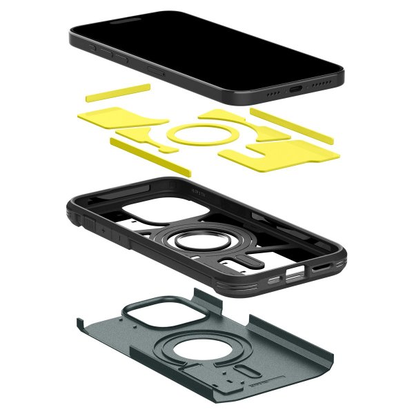 Spigen iPhone 15 Pro Max Skal Tough Armor MagFit Abyss Green