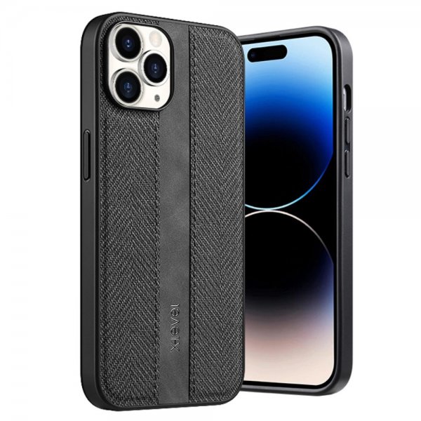 X-Level iPhone 15 Pro Max Skal Tygtextur Svart