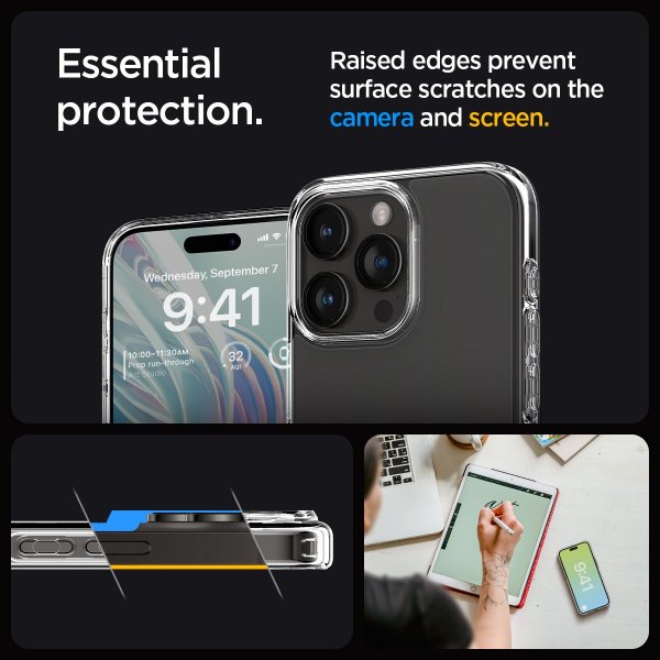 Spigen iPhone 15 Pro Max Skal Ultra Hybrid Frost Clear