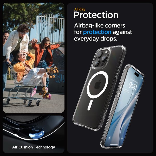 Spigen iPhone 15 Pro Max Skal Ultra Hybrid MagFit Vit