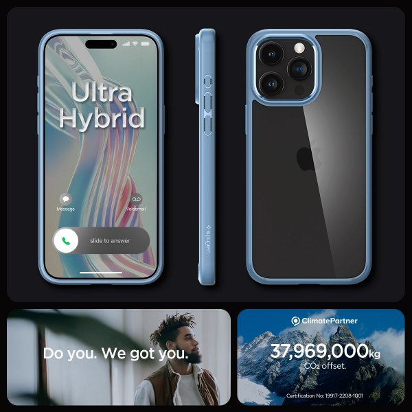 Spigen iPhone 15 Pro Max Skal Ultra Hybrid Sierra Blue