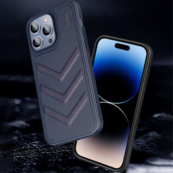 X-Level iPhone 15 Pro Max Skal V-shape Blå