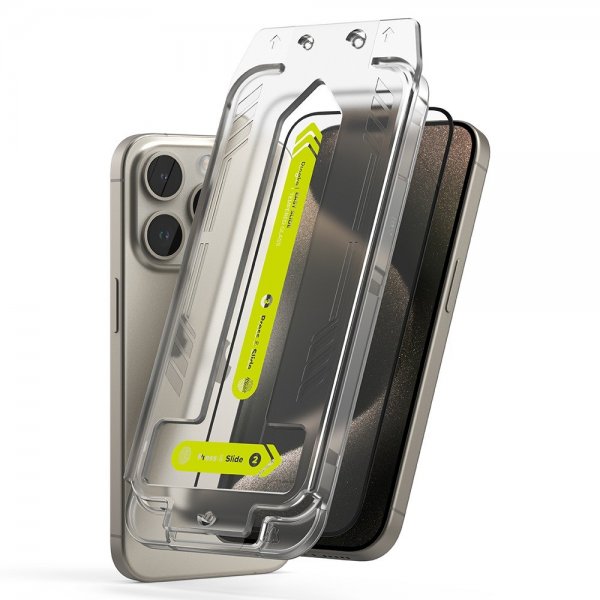 Ringke iPhone 15 Pro Max Skärmskydd Easy Slide 2-pack
