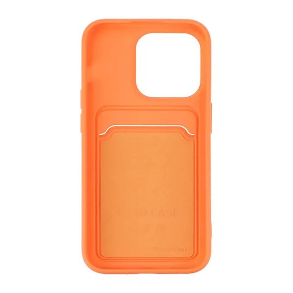 iPhone 15 Pro Skal Korthållare Orange