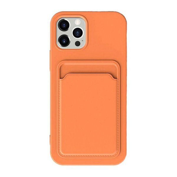 iPhone 15 Pro Skal Korthållare Orange