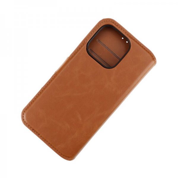 Rvelon iPhone 15 Pro Fodral Magnetiskt Avtagbart Skal Brun