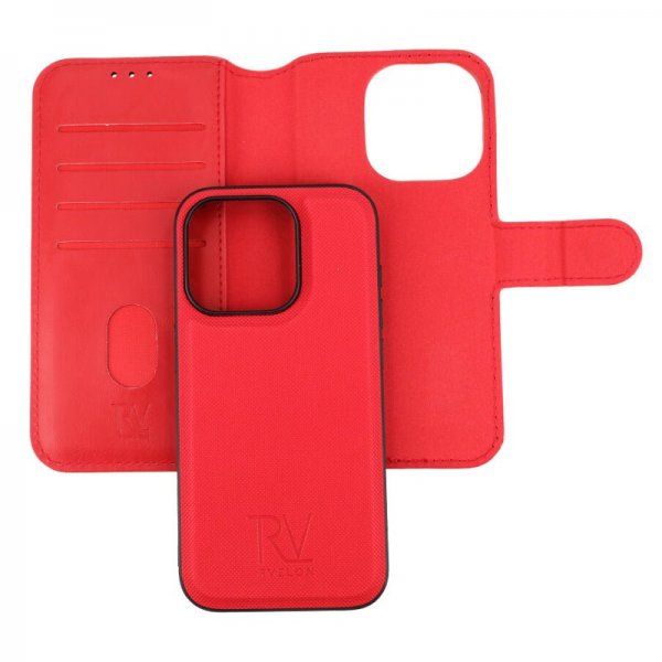 Rvelon iPhone 15 Pro Fodral Magnetiskt Avtagbart Skal Röd