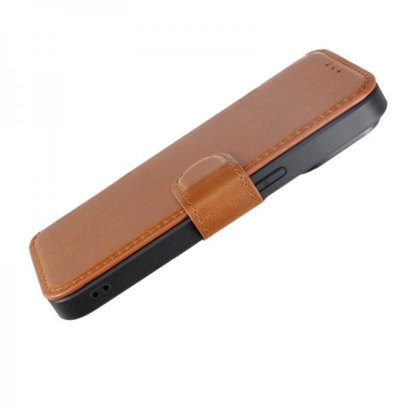 Rvelon iPhone 15 Pro Fodral 4 Kortfack MagSafe Brun