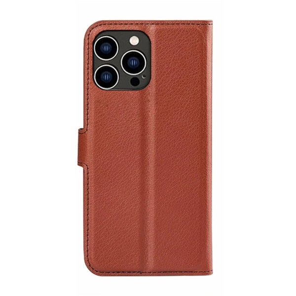 iPhone 15 Pro Fodral med Stativ Brun