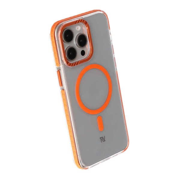 Rvelon iPhone 15 Pro Skal Förstärkta Hörn Orange