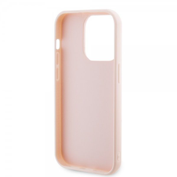 Karl Lagerfeld iPhone 15 Pro Skal 3D Rubber Karl Rosa