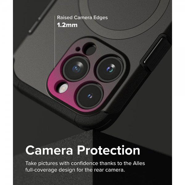 Ringke iPhone 15 Pro Skal Alles MagSafe Gun Metal
