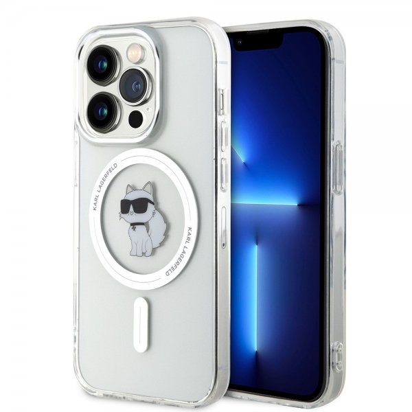 Karl Lagerfeld iPhone 15 Pro Skal Choupette MagSafe Transparent