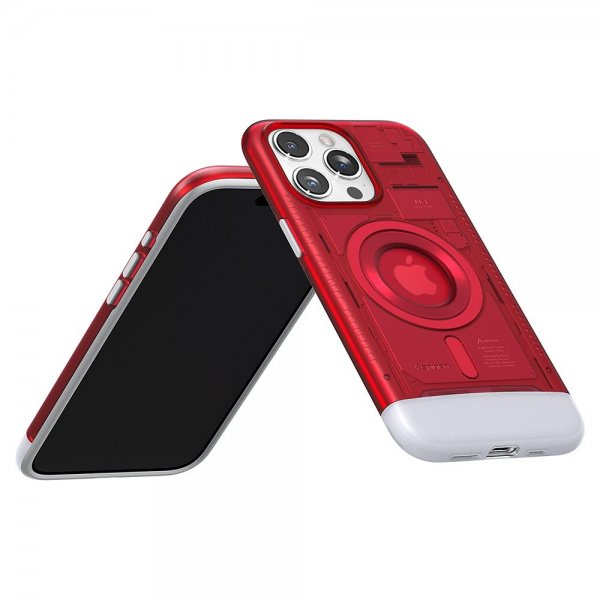 Spigen iPhone 15 Pro Skal Classic C1 MagFit Ruby