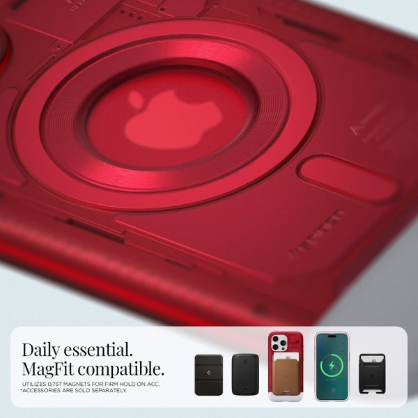 Spigen iPhone 15 Pro Skal Classic C1 MagFit Ruby