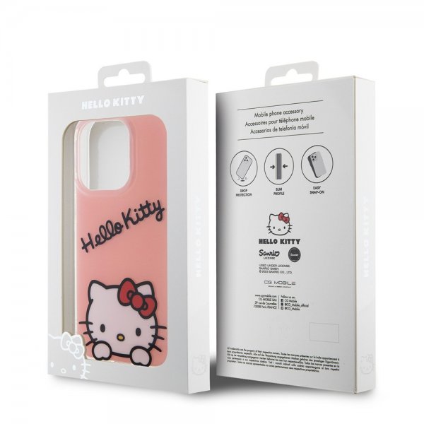 Hello Kitty iPhone 15 Pro Skal Daydreaming Crossbody Rosa