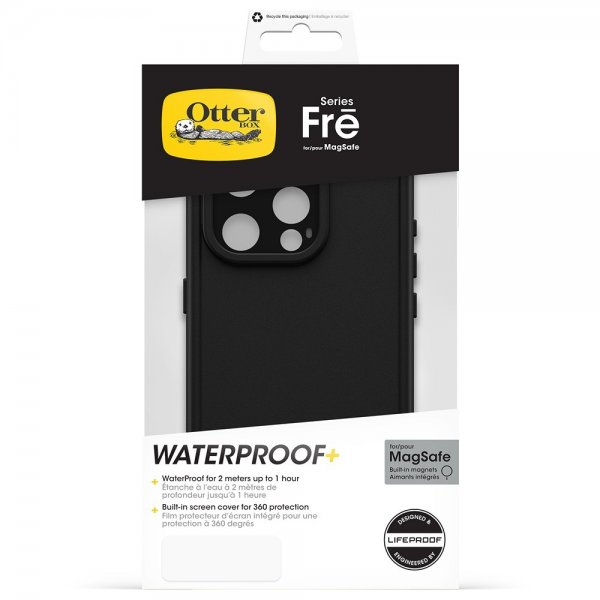 Otterbox iPhone 15 Pro Skal Fre MagSafe Svart