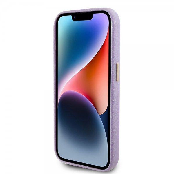 Guess iPhone 15 Pro Skal Full Glitter Wrapped Lilac