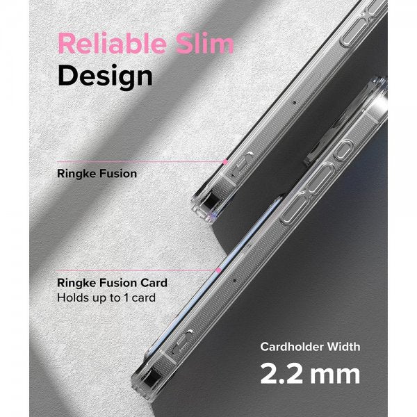 Ringke iPhone 15 Pro Skal Fusion Card Clear