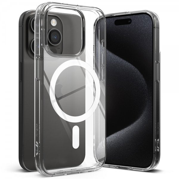 Ringke iPhone 15 Pro Skal Fusion Magnetic Clear