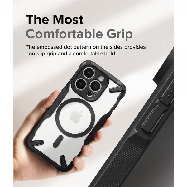 Ringke iPhone 15 Pro Skal Fusion X Magnetic Matte Black
