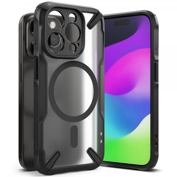 Ringke iPhone 15 Pro Skal Fusion X Magnetic Matte Black