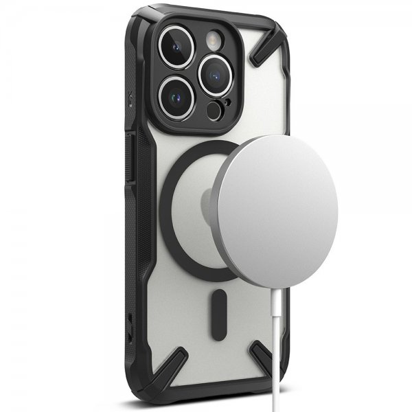 Ringke iPhone 15 Pro Skal Fusion X Magnetic Matte Black