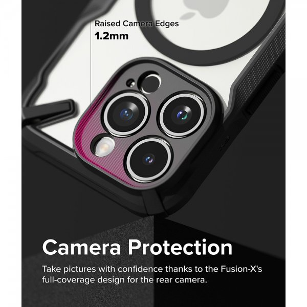 Ringke iPhone 15 Pro Skal Fusion X Magnetic Matte Black