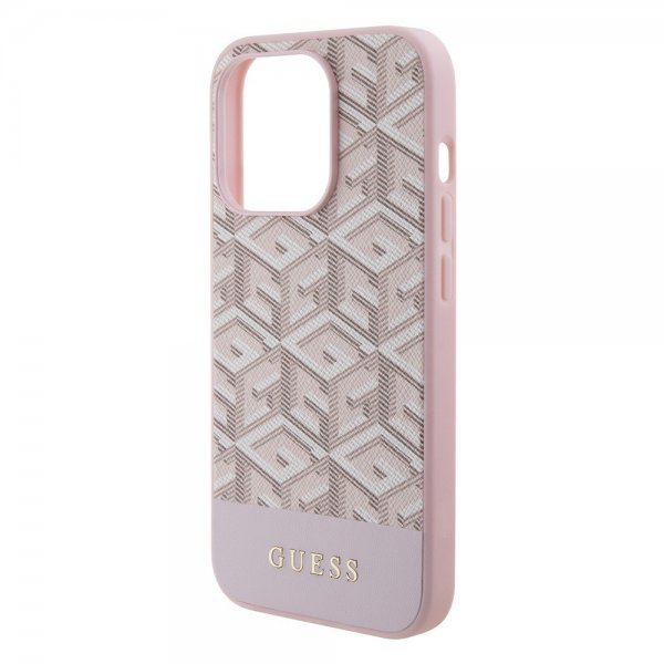 Guess iPhone 15 Pro Skal G Cube MagSafe Rosa