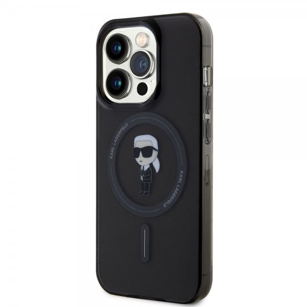 Karl Lagerfeld iPhone 15 Pro Skal Ikonik MagSafe Svart