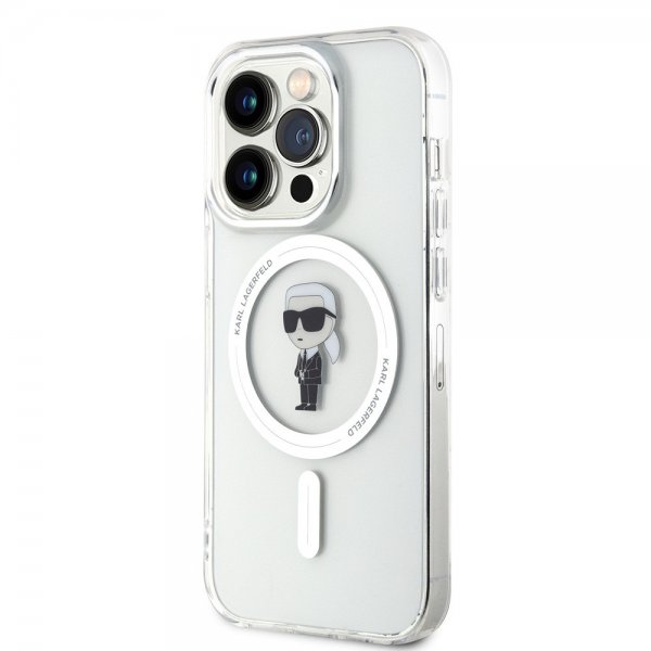 Karl Lagerfeld iPhone 15 Pro Skal Ikonik MagSafe Transparent