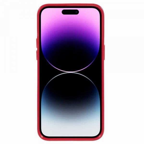 Mercury iPhone 15 Pro Skal Jelly Glitter Magenta