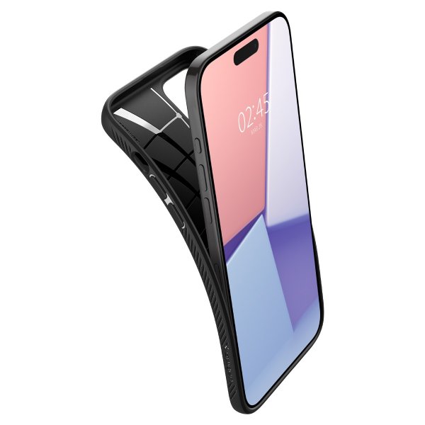Spigen iPhone 15 Pro Skal Liquid Air Matte Black
