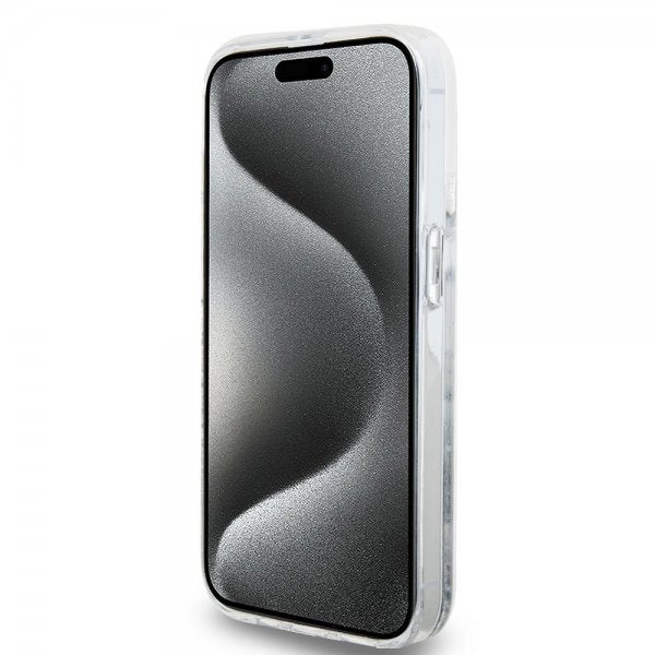 Hello Kitty iPhone 15 Pro Skal Liquid Glitter Translucent
