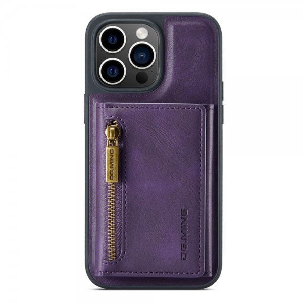 Dg.Ming iPhone 15 Pro Skal M5 Series Löstagbar Korthållare Lila