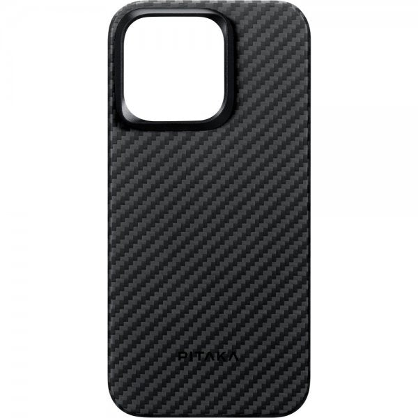 Pitaka iPhone 15 Pro Skal MagEZ Case 4 Black/Grey Twill