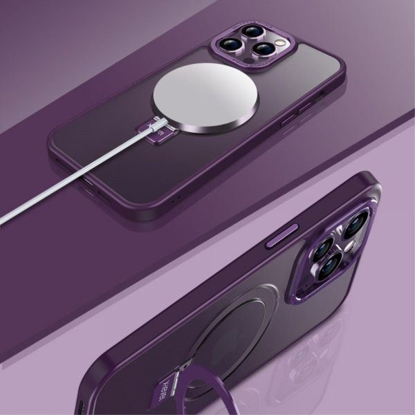 X-Level iPhone 15 Pro Skal MagSafe-ring Svart