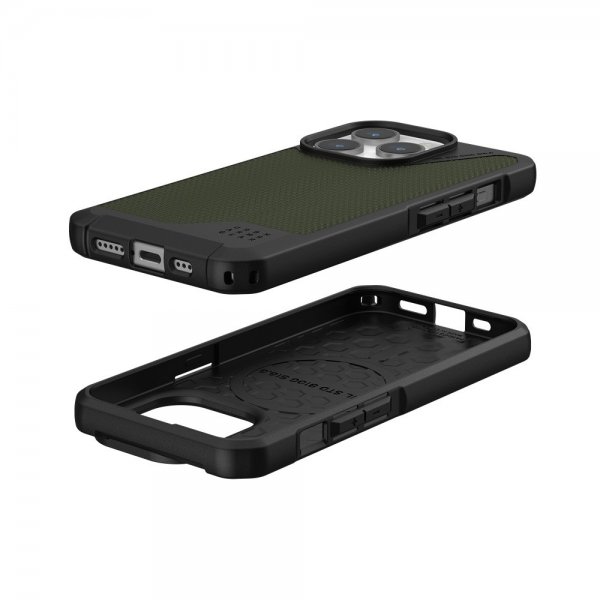 Urban Armor Gear (UAG) iPhone 15 Pro Skal Metropolis LT MagSafe Kevlar Olive