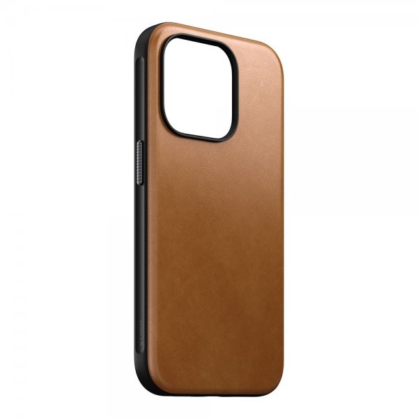 Nomad iPhone 15 Pro Skal Modern Leather Case English Tan
