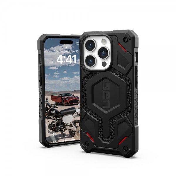 Urban Armor Gear (UAG) iPhone 15 Pro Skal Monarch Pro MagSafe Kevlar Black