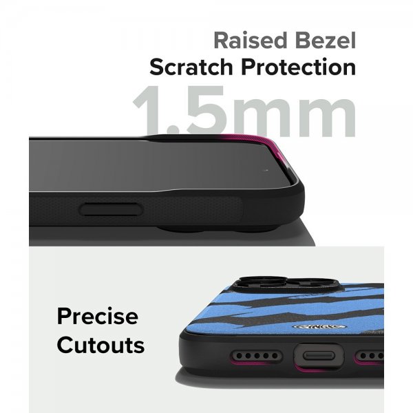 Ringke iPhone 15 Pro Skal Onyx Design Blue Brush
