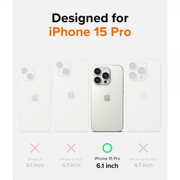 Ringke iPhone 15 Pro Skal Onyx Design Sticker