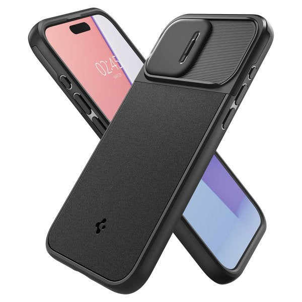 Spigen iPhone 15 Pro Skal Optik Armor MagFit Svart
