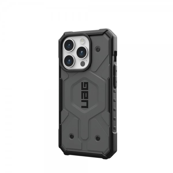 Urban Armor Gear (UAG) iPhone 15 Pro Skal Pathfinder MagSafe Silver