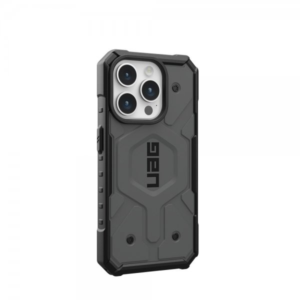 Urban Armor Gear (UAG) iPhone 15 Pro Skal Pathfinder MagSafe Silver